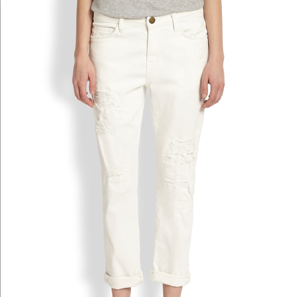 CURRENT/ELLIOT Distressed Boyfriend Jeans